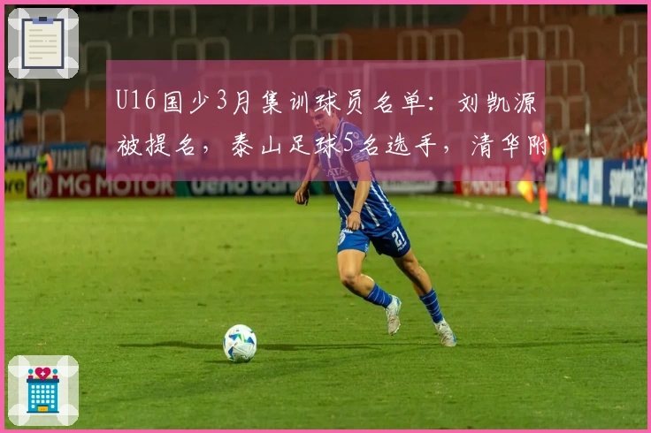 U16国少3月集训球员名单：刘凯源被提名，泰山足球5名选手，清华附中3名学员